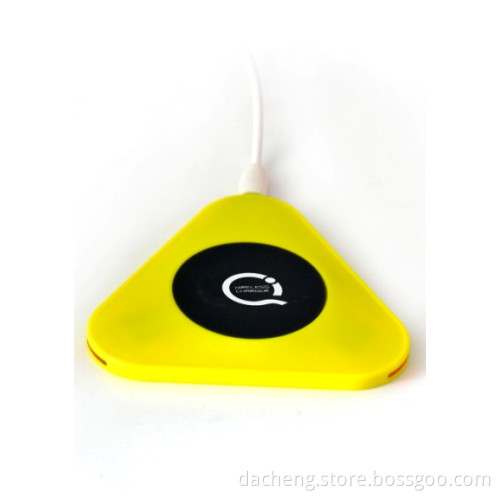 Triangle Shape Qi Standard Mobile Wireless Power Charger for Smartphone